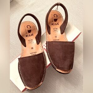 Espadrilles handmade in Menorca Spain!! Color brown, new!!!!